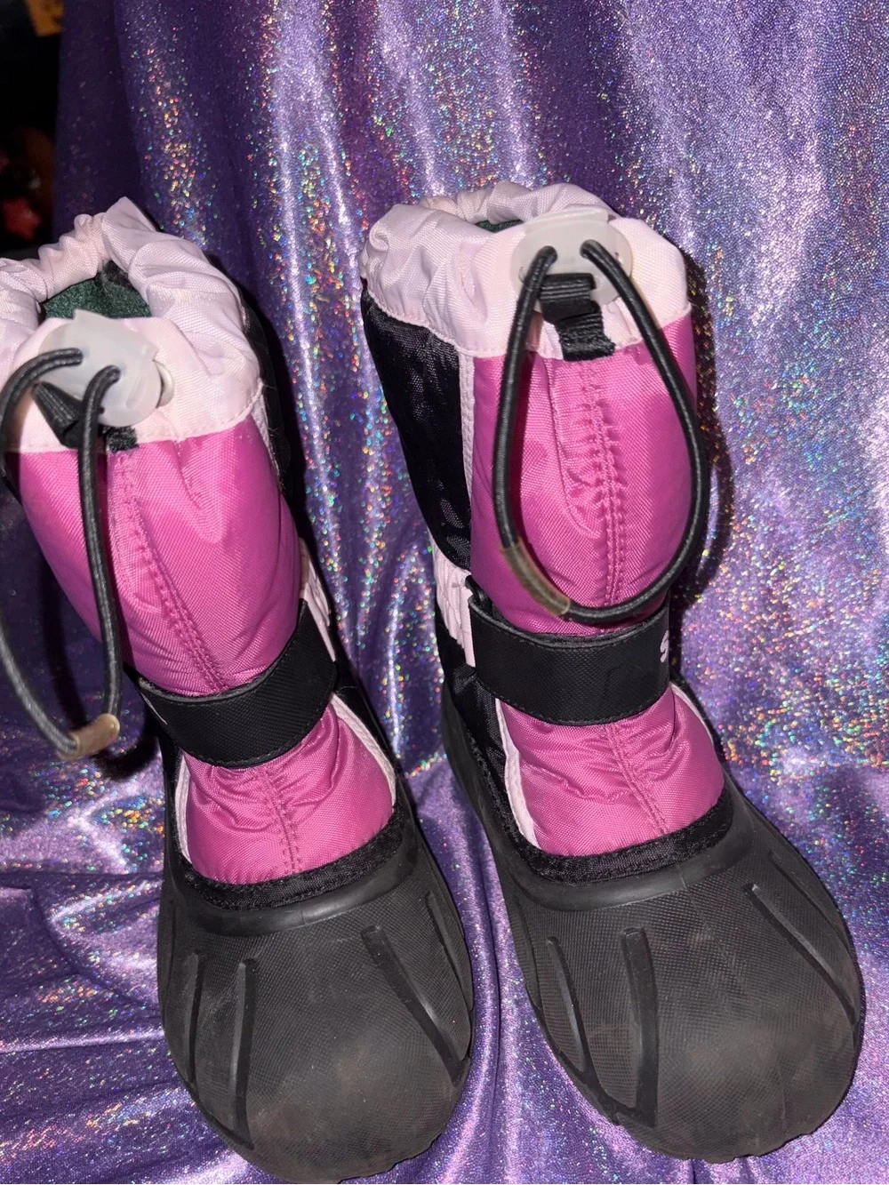 Kids Purple & Pink Sorel Snow Boots